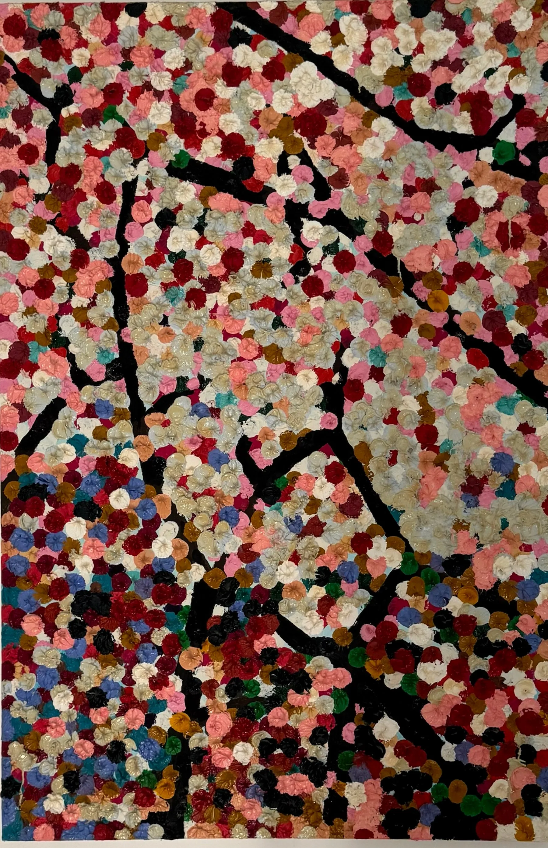 Dots, an impasto painting by Chris
